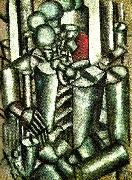 Fernand Leger soldat med rokpipa oil